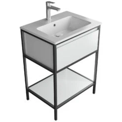 Loft 2.0 Waschtisch Mit Unterschrank 60 Cm, Mit Metallgestell