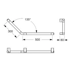 Silver Age System Winkelgriff 50 X 30 Cm, Links