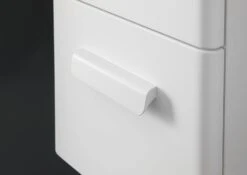 Pelipal Serie 7035 (Solitaire) Highboard 30 X 33 X 73 Cm 1 Auszug Und 1 Drehtür, Mit Griff A3, Türanschlag Links