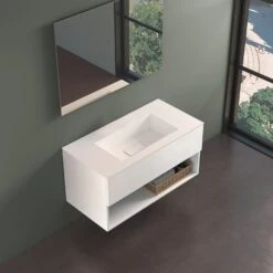 Progettobagno Evo 54 Lago Uno Waschtisch Mit Unterschrank 100 Cm Ohne Hahnloch