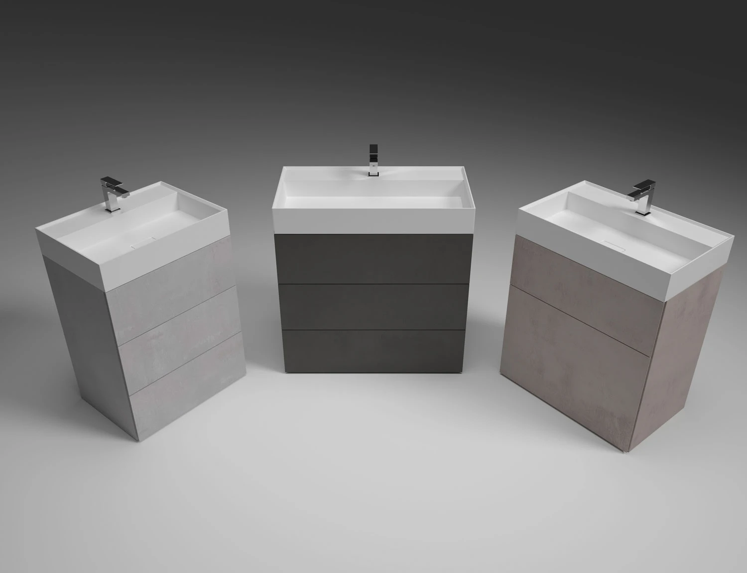 Progettobagno Pianosa Hitek Waschtisch Mit Unterschrank 85 Cm Bodenstehend