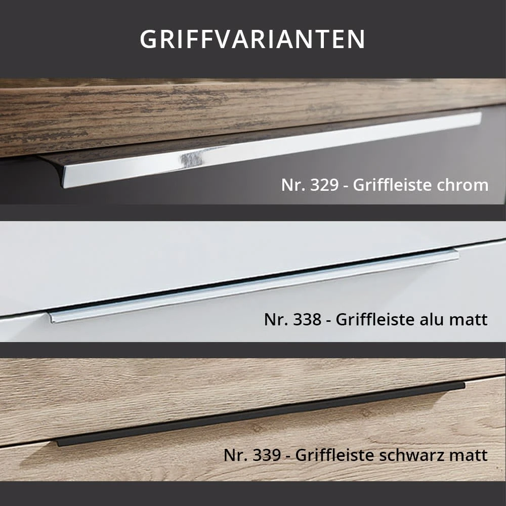 Puris Aspekt Plattenunterschrank 60 Cm Mit 1 Einschubregal Unten, In Schwarz, Griff 339