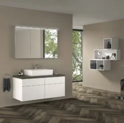 Sanipa 2morrow Badmöbel-Set 120,4 Cm Mit Keramik-Waschtisch Memento 2.0