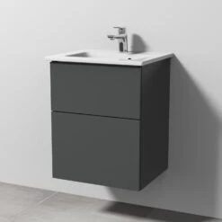 Sanipa 3way Möbelset-2 Inkl. Lichtspiegel "LUCY", 50 Cm, Mit Push To Open