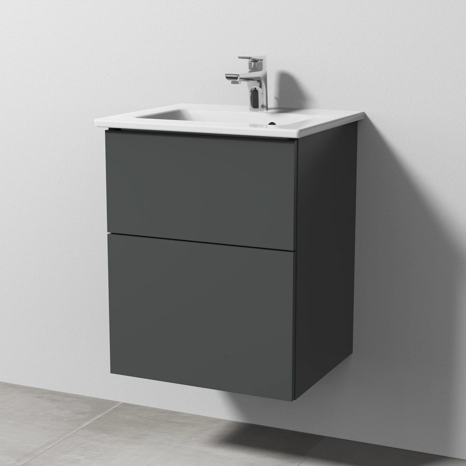 Sanipa 3way Möbelset-2 Inkl. Lichtspiegel "LUCY", 50 Cm, Mit Push To Open