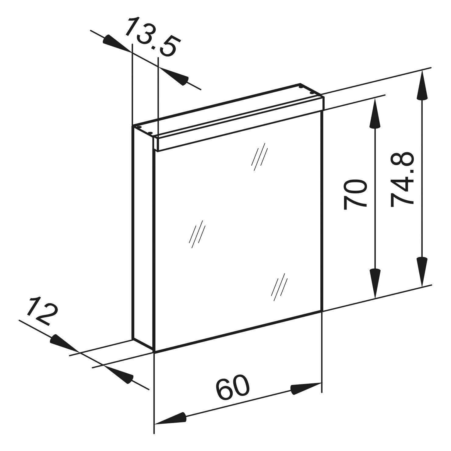 Schneider® Schneider LOW Line Spiegelschrank Mit Leuchtstofflampe 60 X 77 Cm – Bild 4