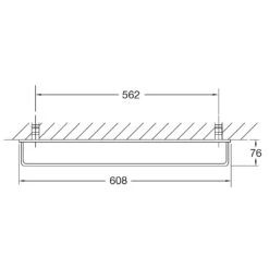 Steinberg Serie 450 Badetuchhalter 60,8 Cm
