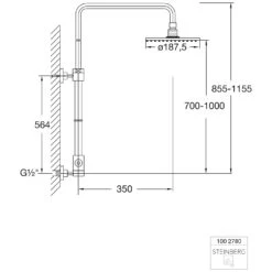 Steinberg Serie 100 Brauseset Mit Integriertem Wandanschluss