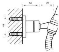 Steinberg Serie 120 Wand-Brausehalter