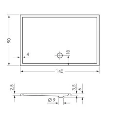 Steinkamp Life Duschwanne 140 X 90 Cm
