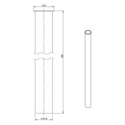 Sturotec Tauchrohr 1 1/4" 50 Cm