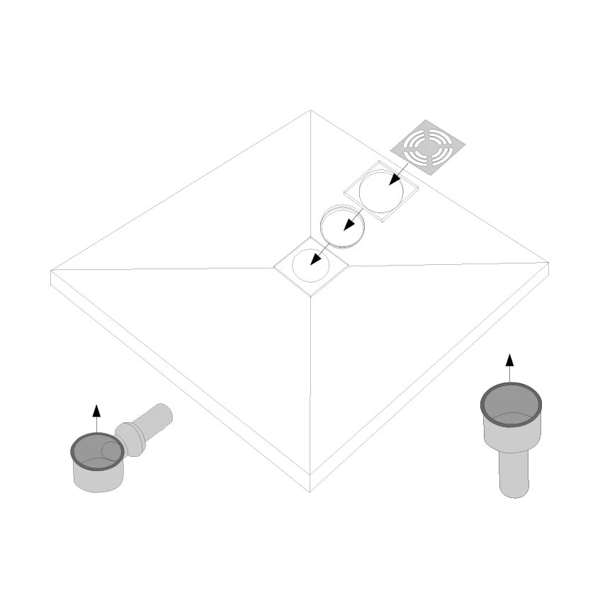 Sturotec Duschboard Quadrat 100 X 100 Cm