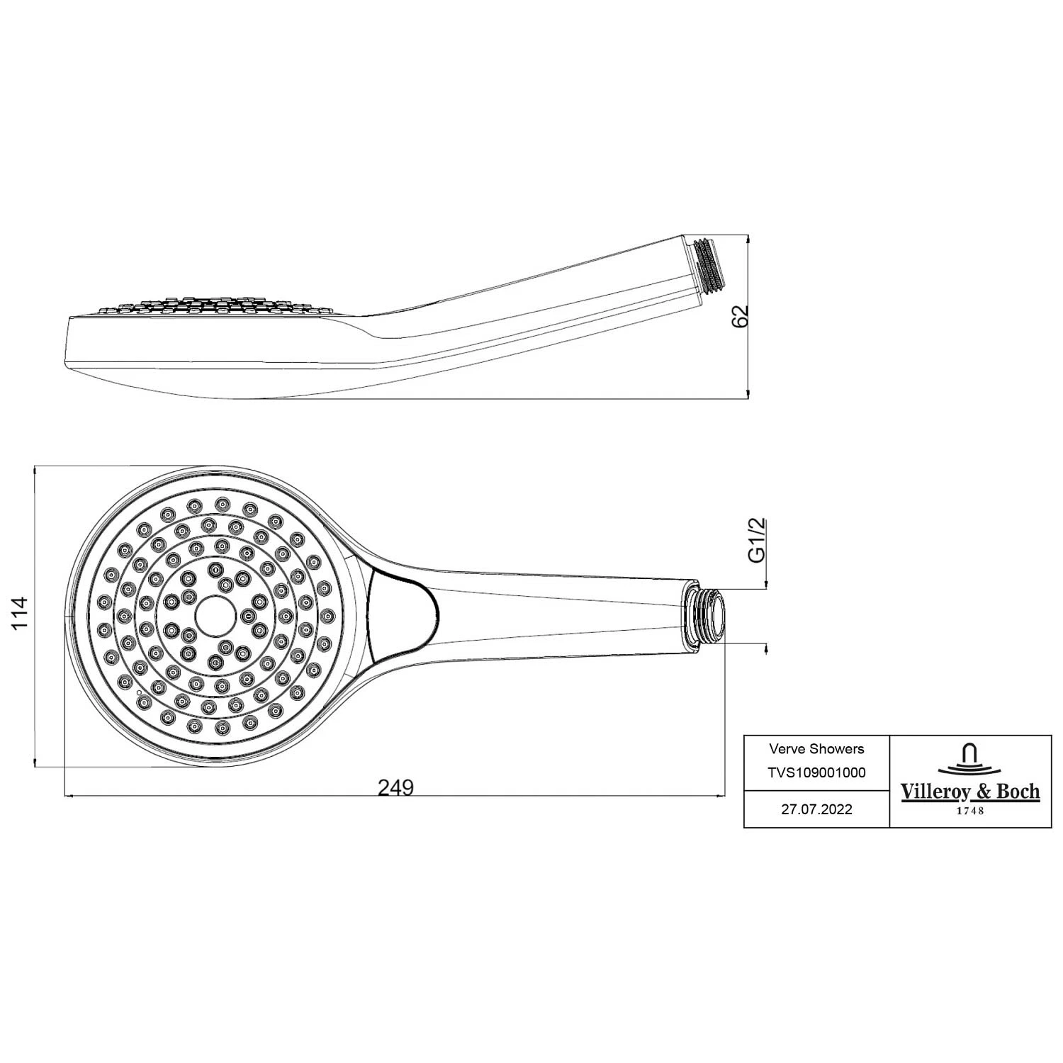 Villeroy & Boch Verve Showers Handbrause Mit Drei Strahlarten – Bild 4