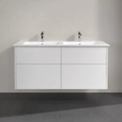 Villeroy & Boch Finero Waschtischunterschrank 130 Cm Mit Doppelwaschtisch, 4 Auszüge