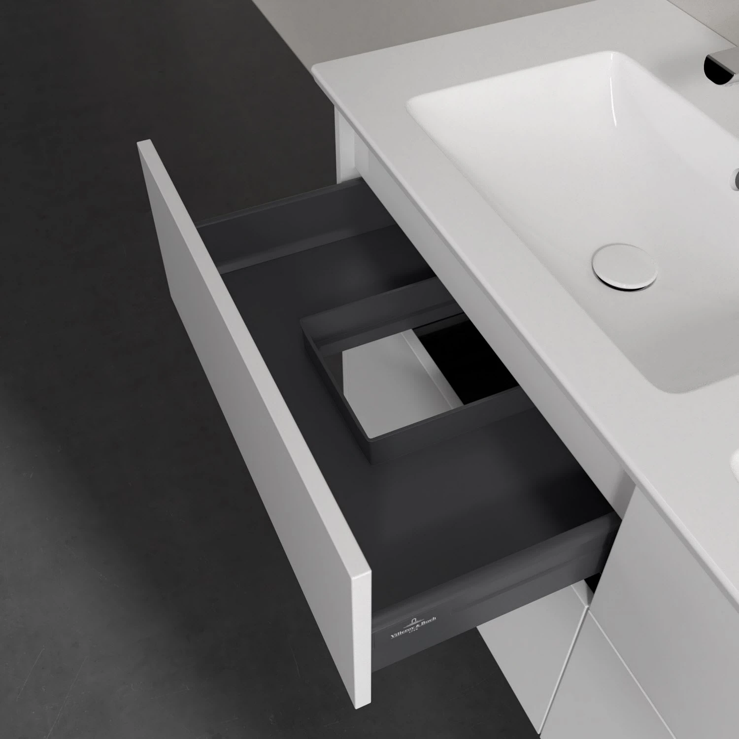Villeroy & Boch Finero Waschtischunterschrank 130 Cm Mit Doppelwaschtisch, 4 Auszüge – Bild 6