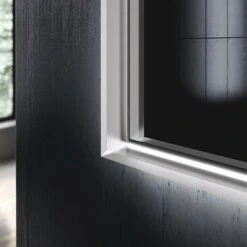 Zierath DEEP LED-Lichtspiegel 140 X 80 Cm Mit Easy-Touch-Display, Purist Aluminium