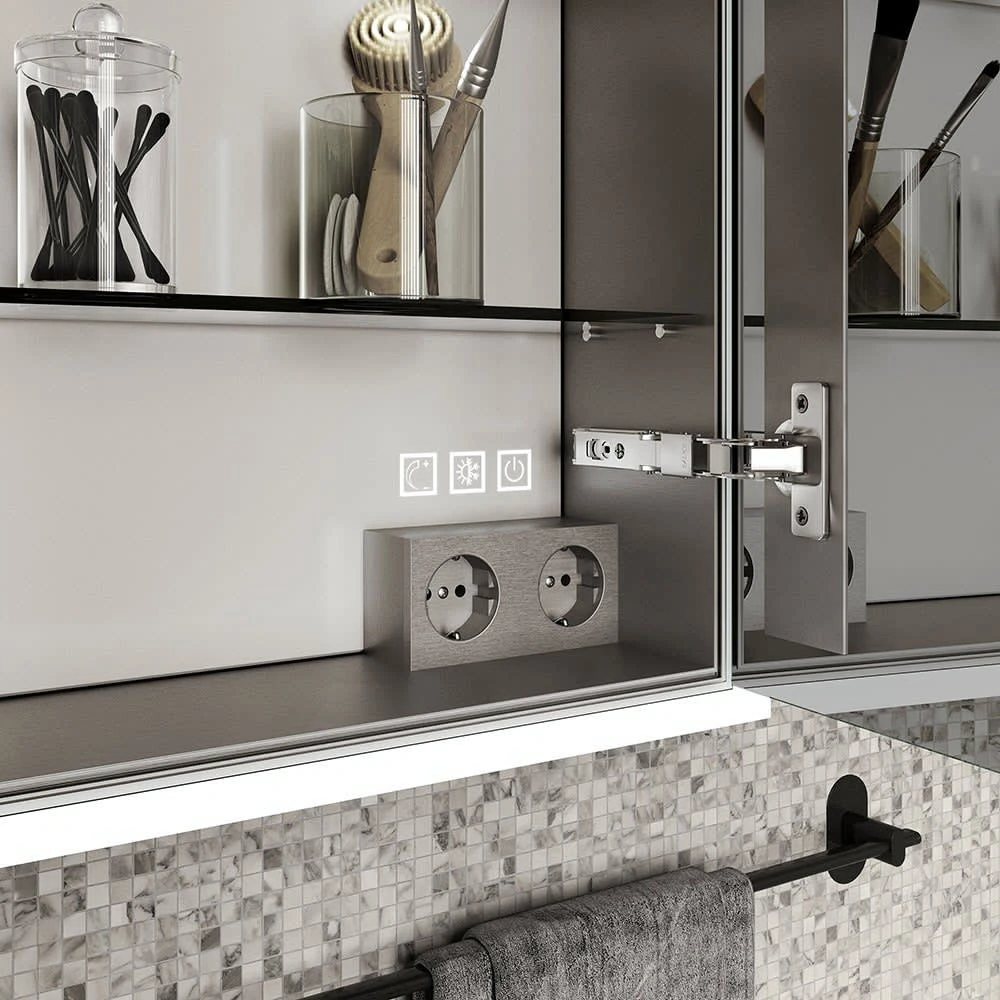 Zierath E-DESIRE LED-Lichtspiegelschrank 160 X 80 Cm Mit Easy-Touch-Display, PRO Lichttechnik â Bild 2