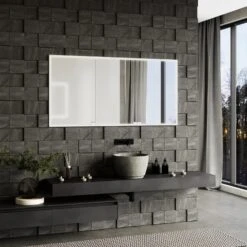 Zierath E-DESIRE LED-Lichtspiegelschrank 160 X 80 Cm Mit Easy-Touch-Display, PRO Lichttechnik