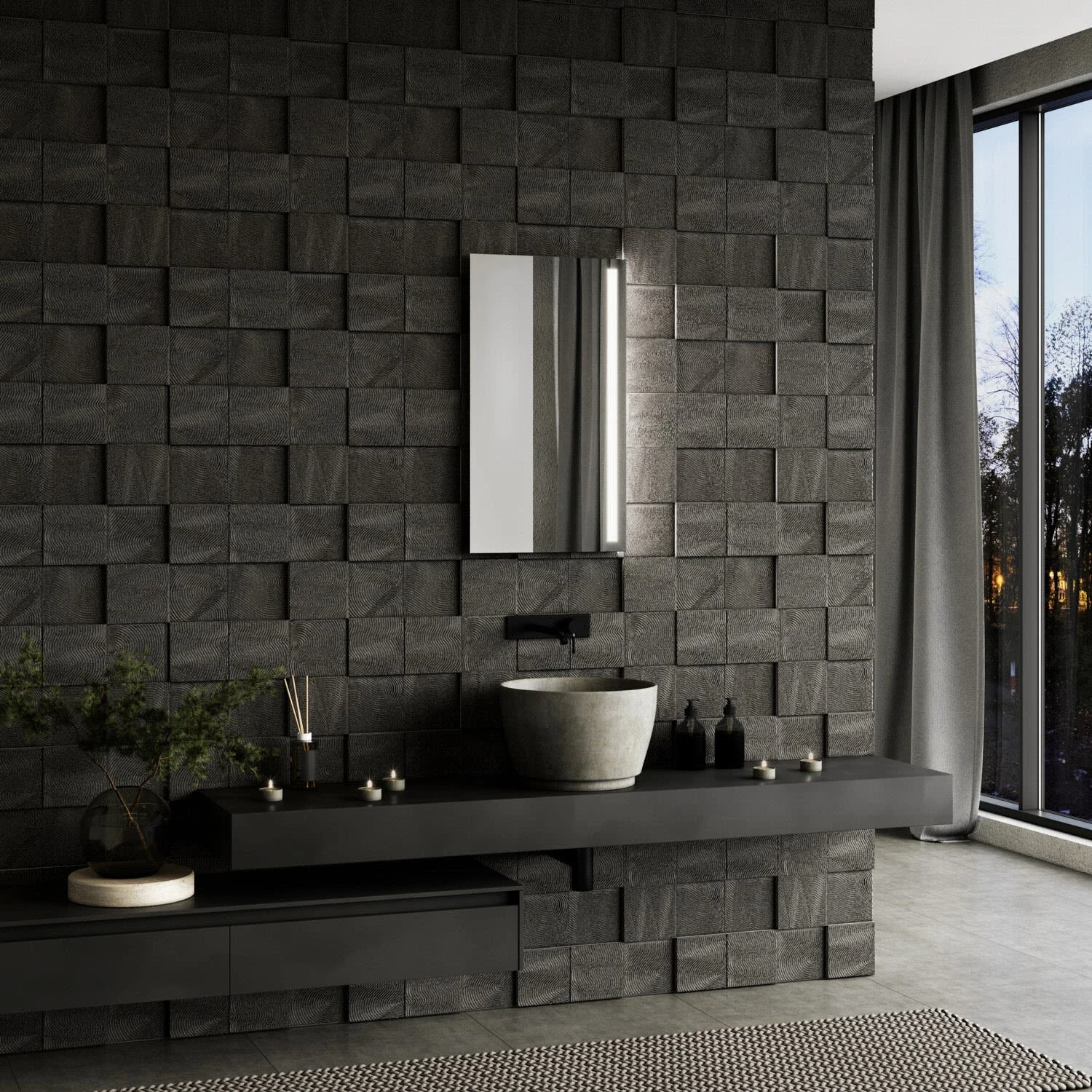 Zierath E-TRUST LED-Lichtspiegel 45 X 80 Cm Mit Raumschalter, Einfache Lichttechnik