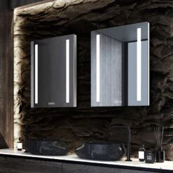 Zierath PALMA LED-Lichtspiegel 60 X 70 Cm Mit Easy-Touch-Display, Shine